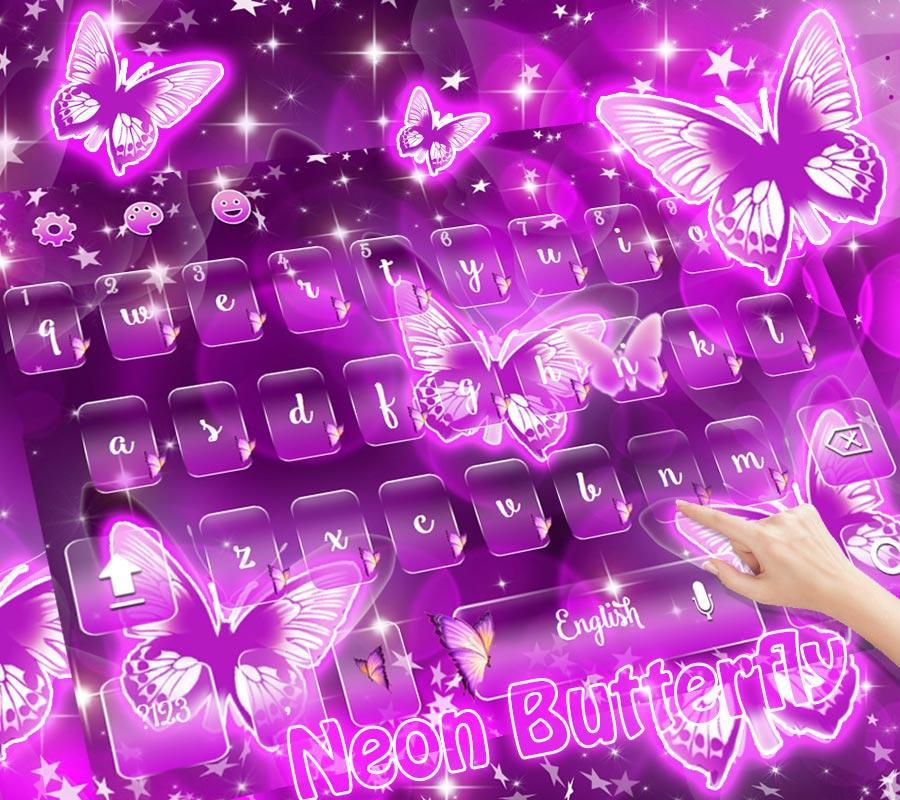 Pink Glitter Butterfly Live Wallpaper Theme