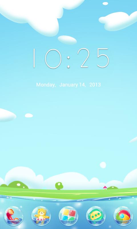 Bubble! GO Launcher Theme
