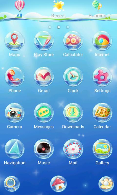 Bubble! GO Launcher Theme