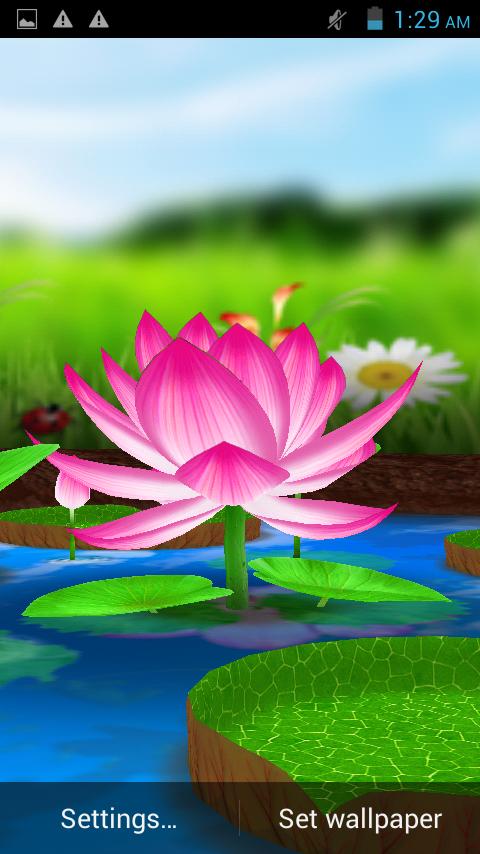 Lotus 3D Live Wallpaper