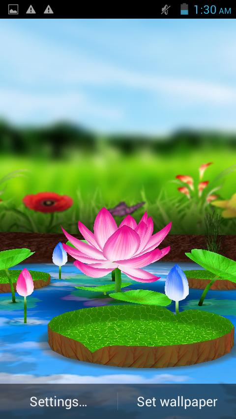 Lotus 3D Live Wallpaper