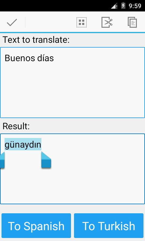 Turkish Spanish Translator