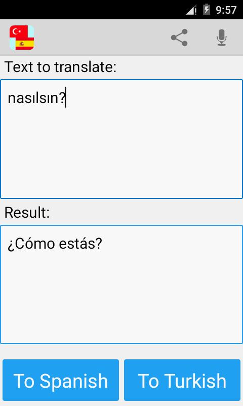 Turkish Spanish Translator