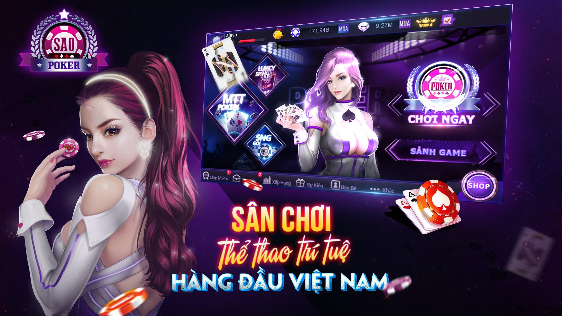 Game bai Sao Poker, Danh bai