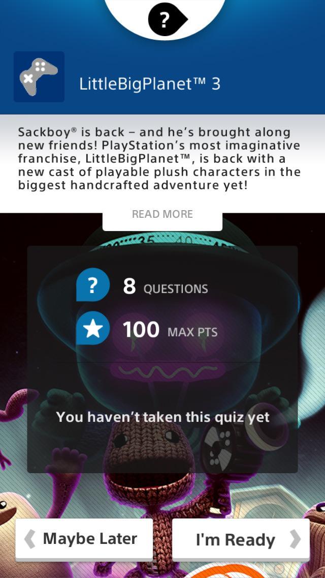 PlayStation Quiz App