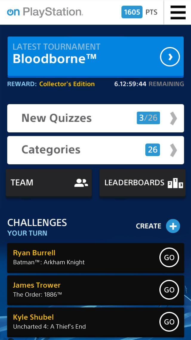 PlayStation Quiz App