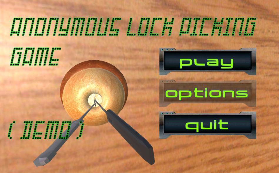 Anonymous Lock Picking Game 3D
