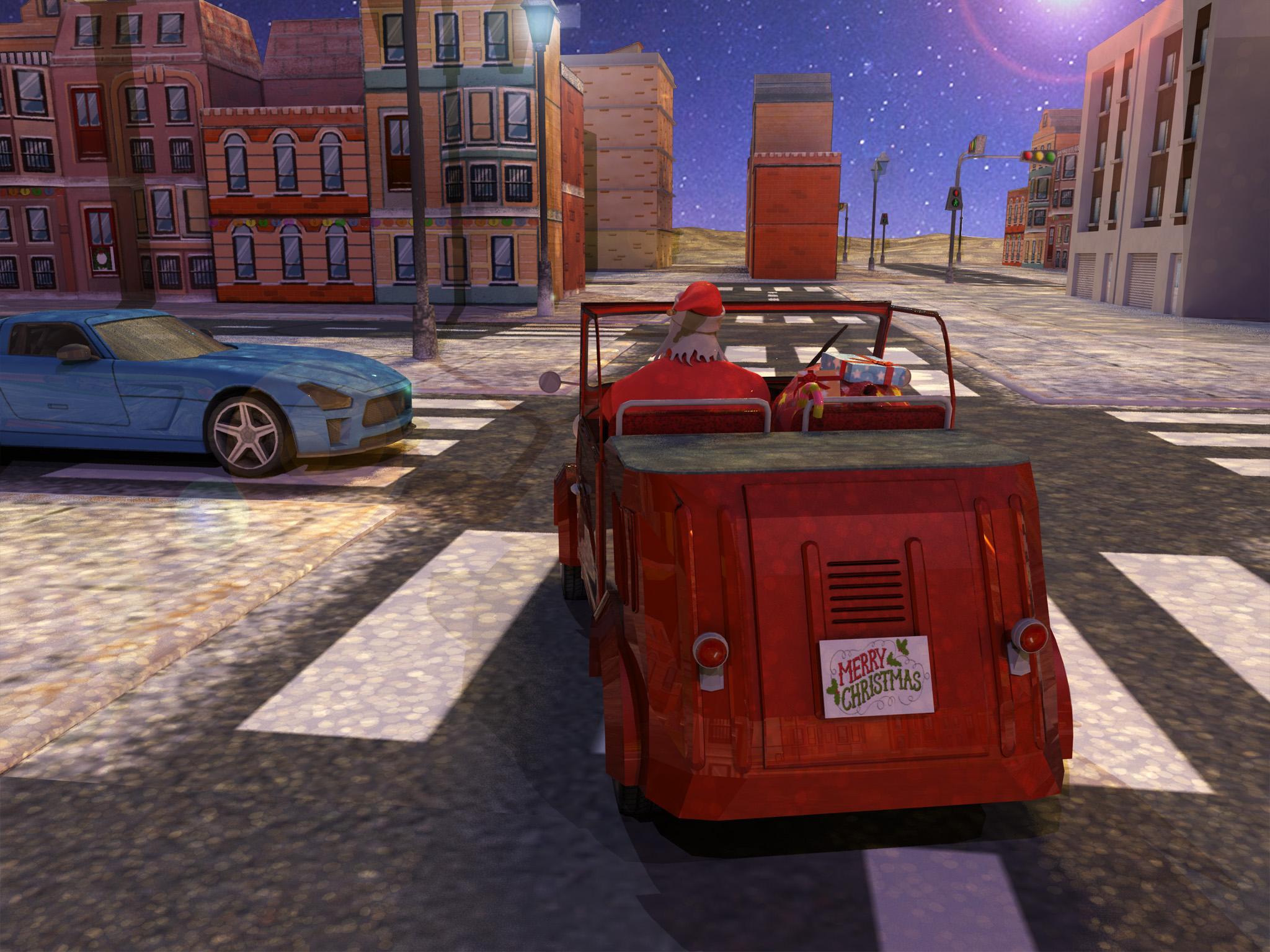 Christmas 3D Santa Car Parking