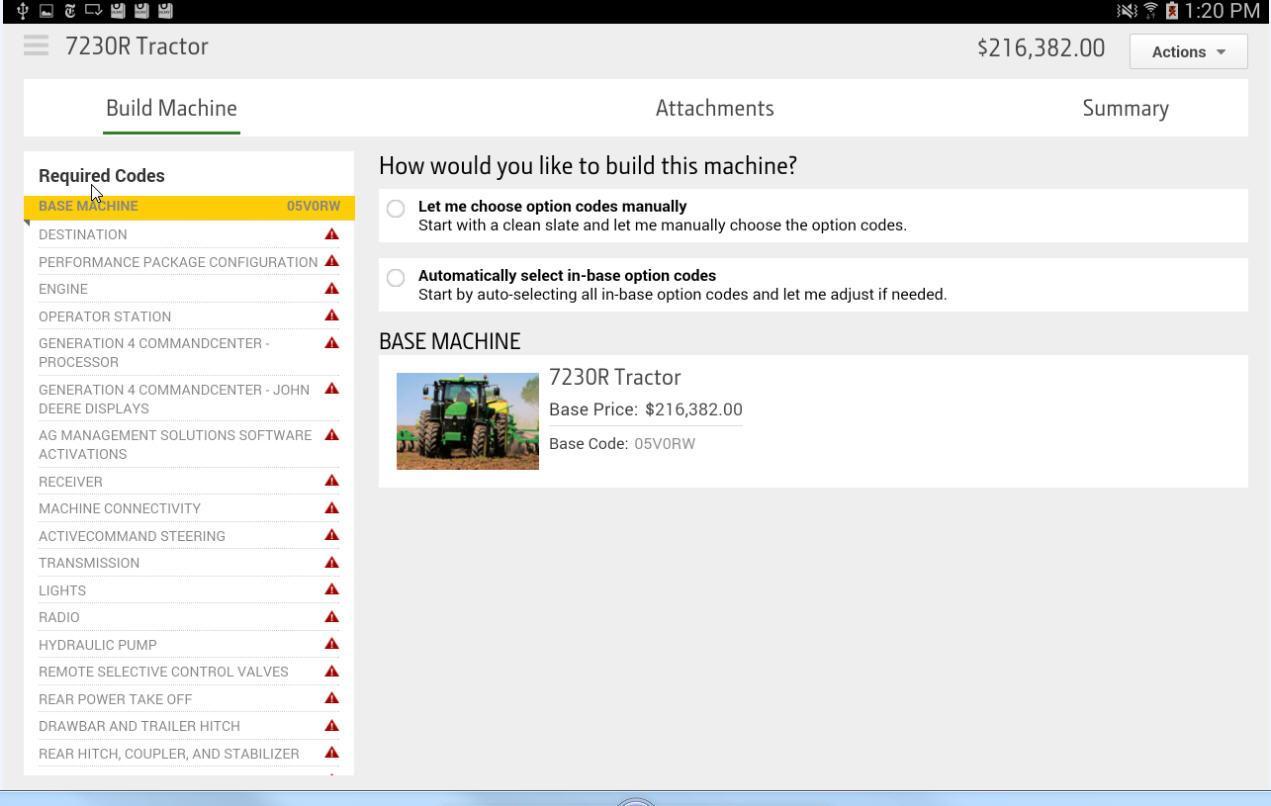Mobile Offline Configurator
