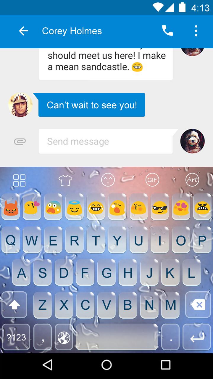 Emoji Keyboard-Water