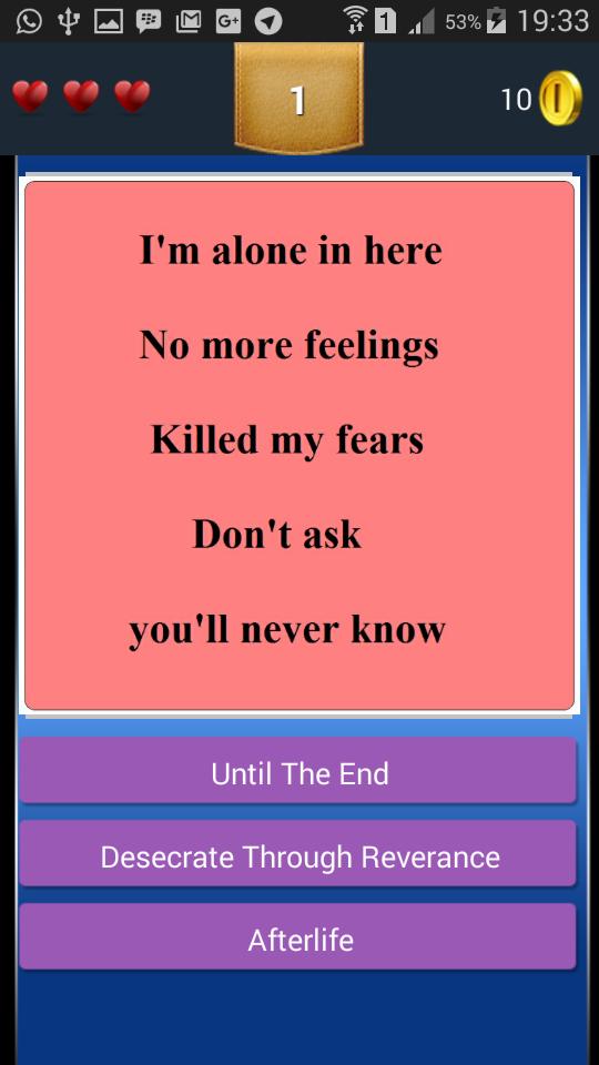 New Quiz Avenged Sevenfold