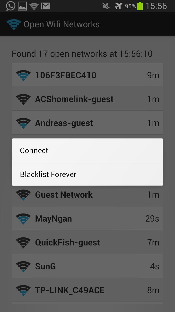 Open Wifi Network Finder