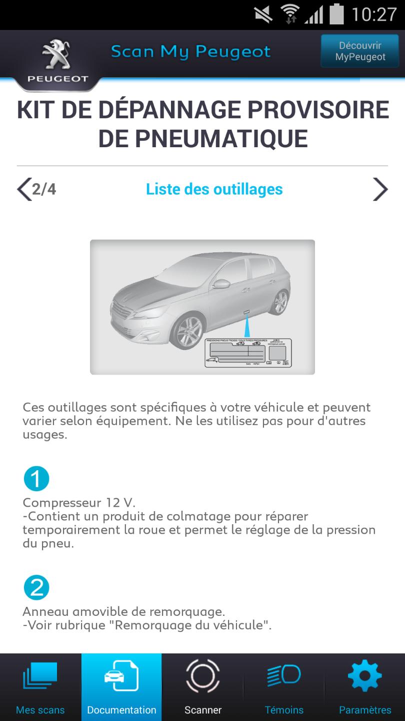 Scan MyPeugeot