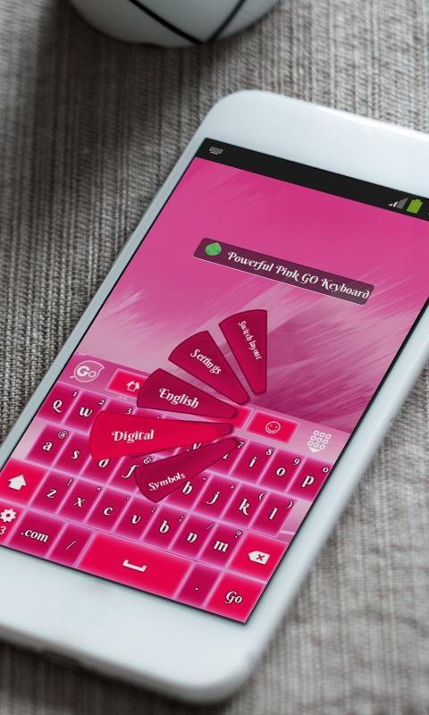 Powerful Pink Keyboard Theme