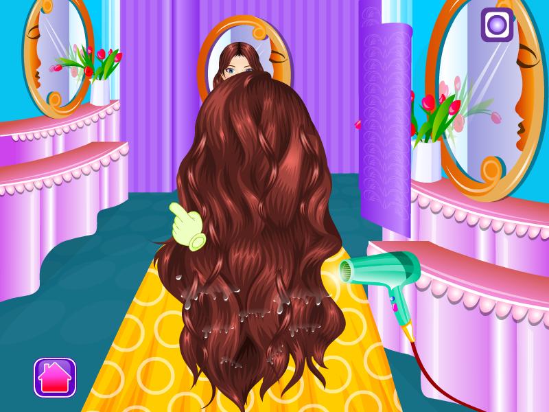Hair style salon girls games