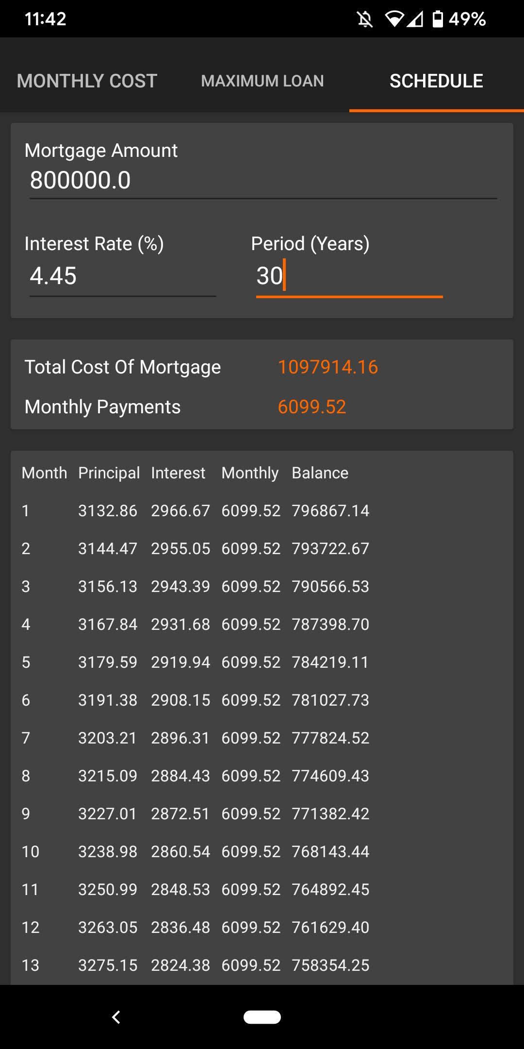 Mortgage Calculator