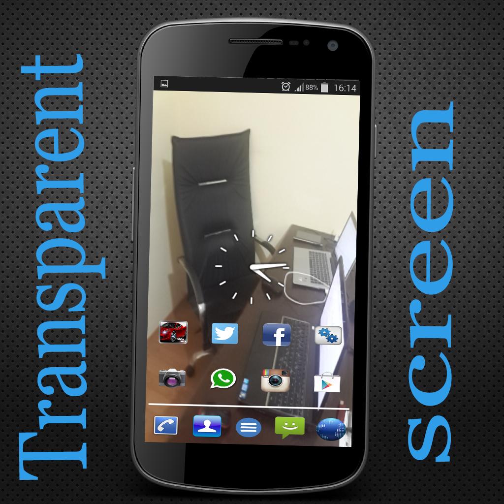 Transparet sreen launcher live