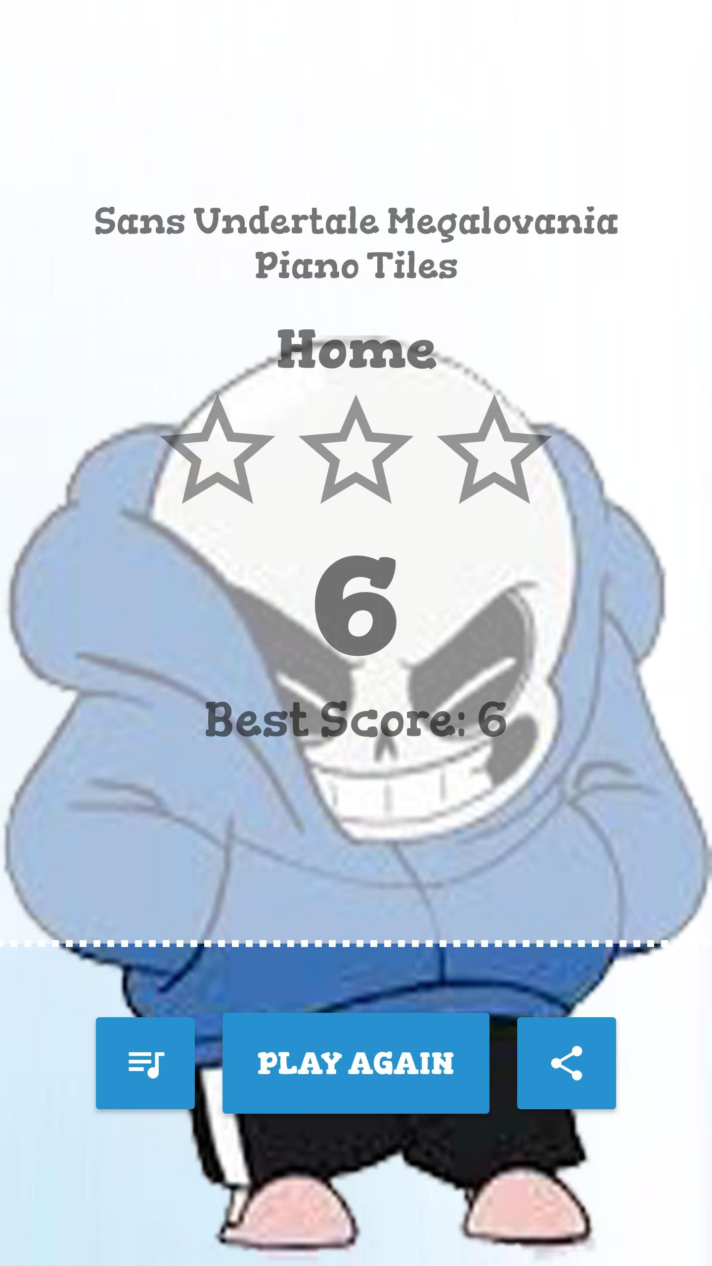 Sans Undertale Megalovania Piano Tiles