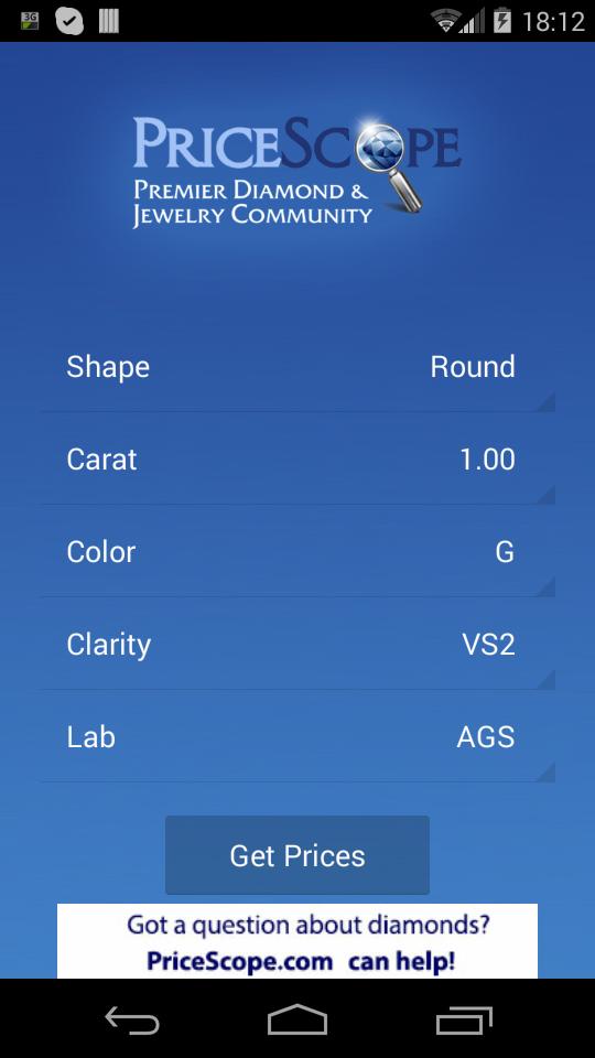 Diamond Price Calculator