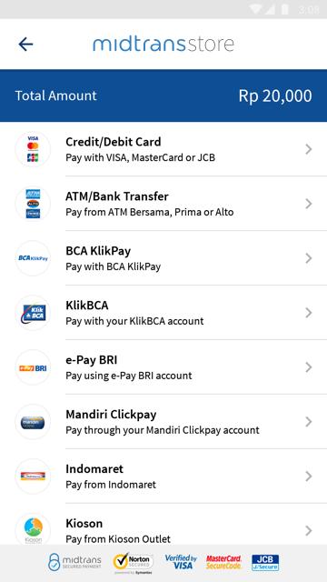 Midtrans Demo Store