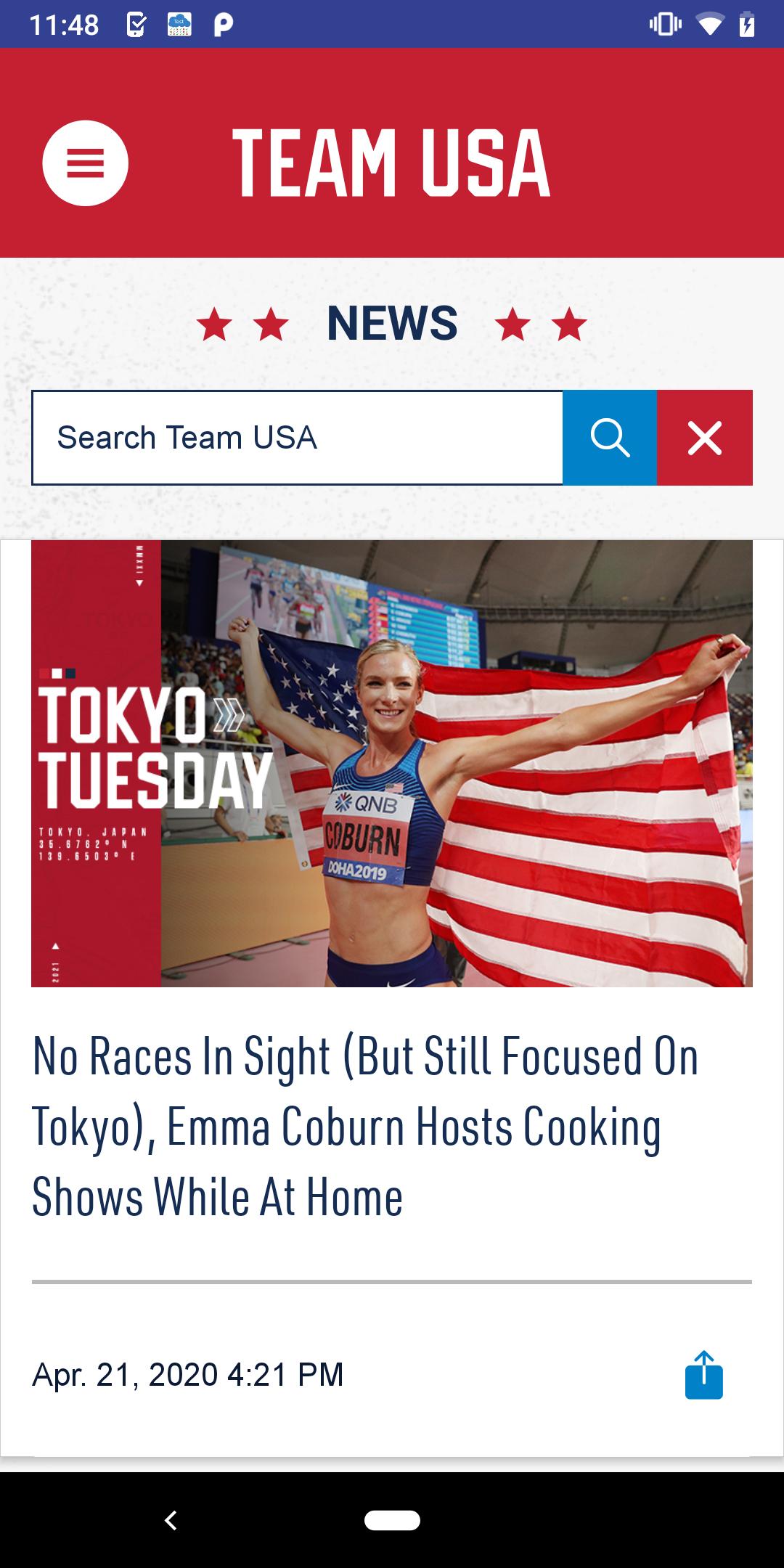 Team USA App