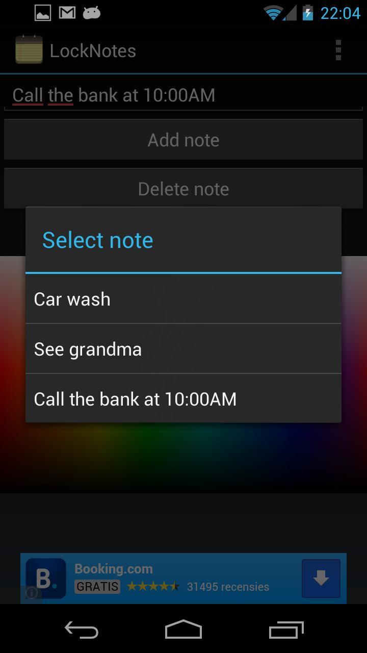 LockNotes - Lockscreen widget