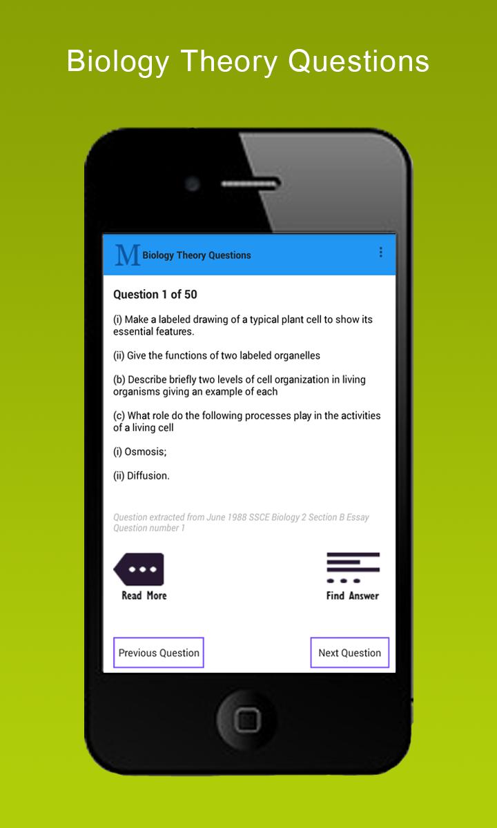 Full Biology Questions