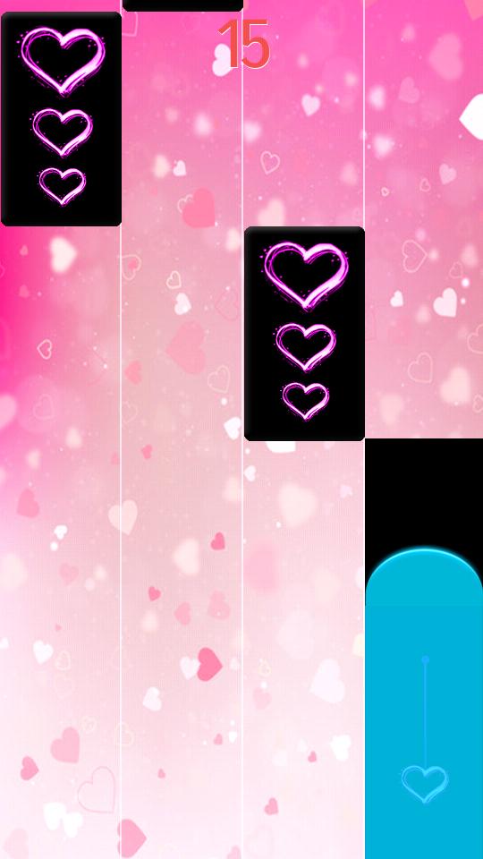 Pink Heart Piano Tiles