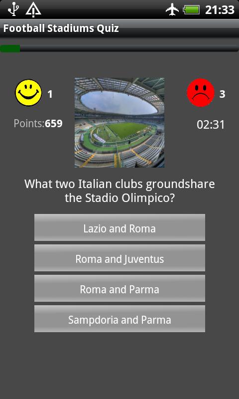Football Stadiums Quiz
