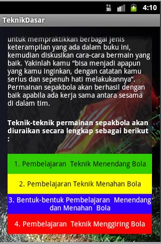 Aplikasi Belajar Sepakbola