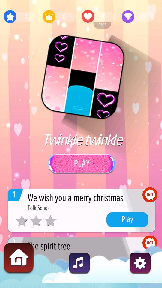 Pink Heart Piano Tiles