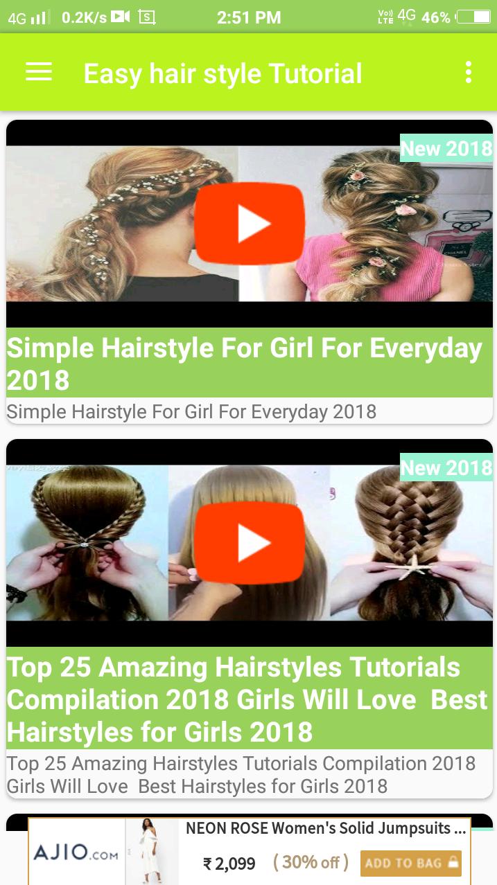 Girls hair style video 2018
