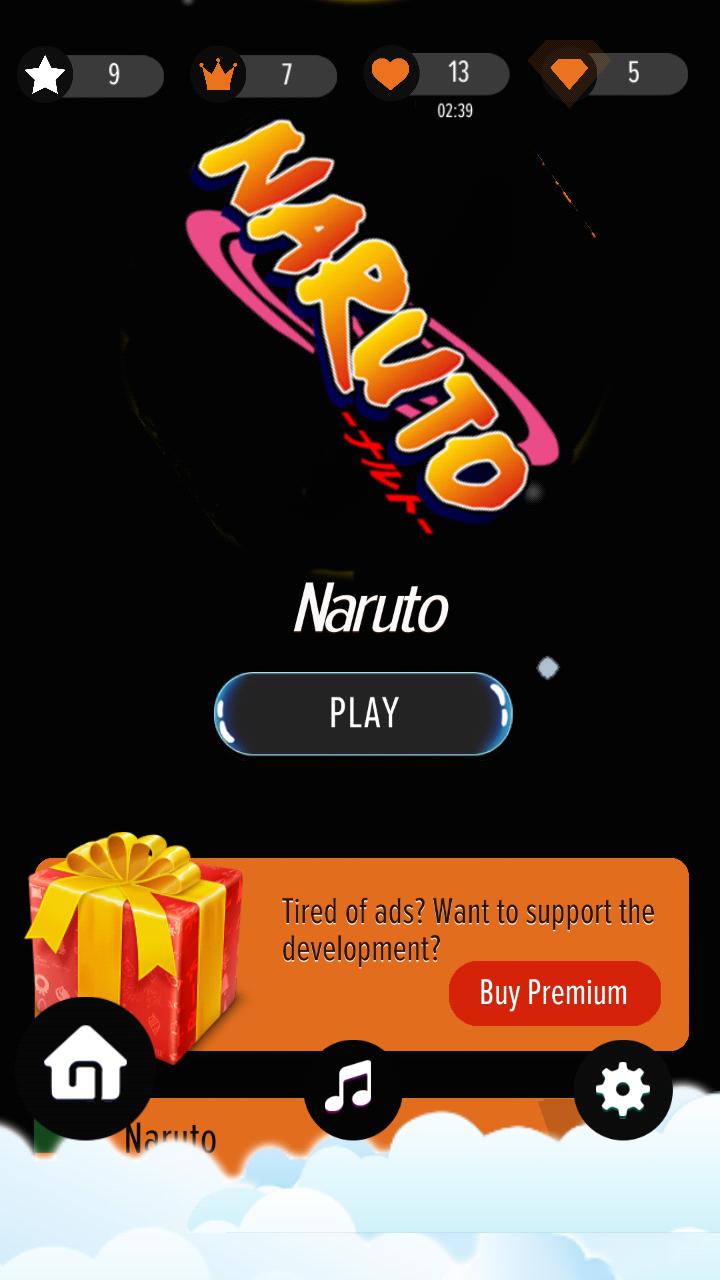 Piano Tiles Of Naruto / Naruto Shippuuden Game