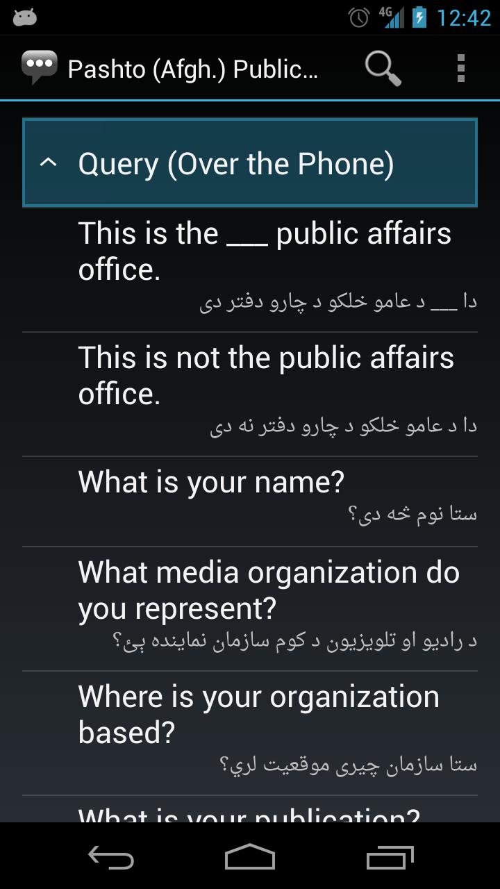 Pashto (Afgh.) Public Affairs