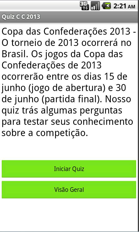 Quiz Copa das C 2013