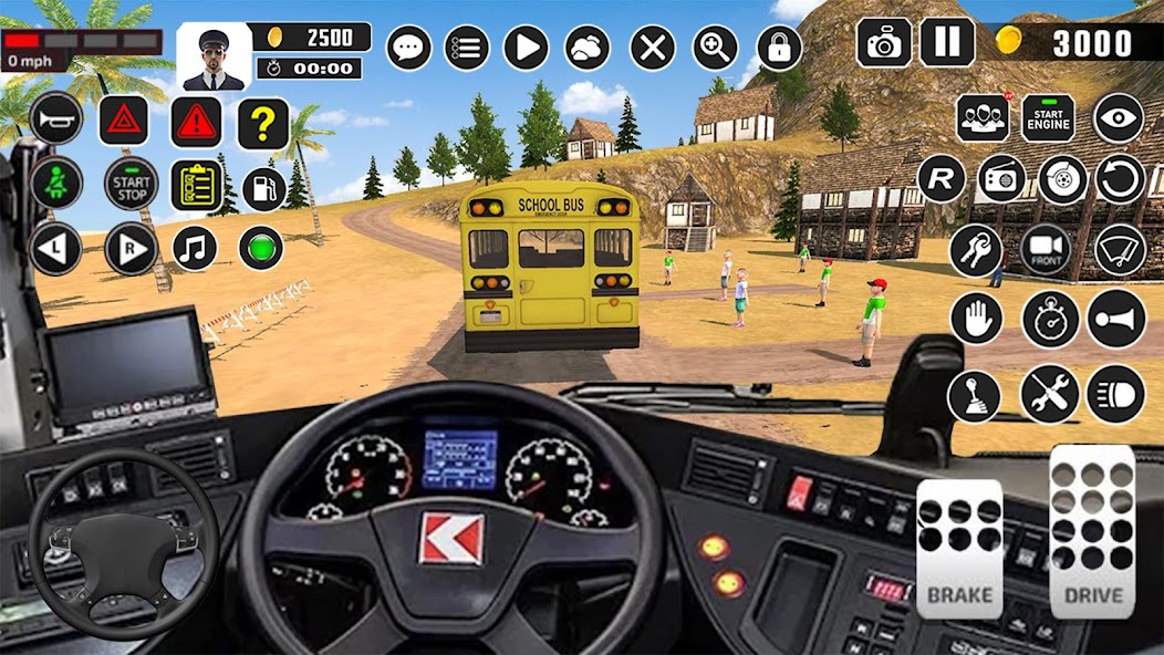 Offroad School Bus Driver Game
