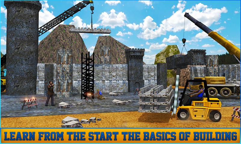 Castle Building Construction Games