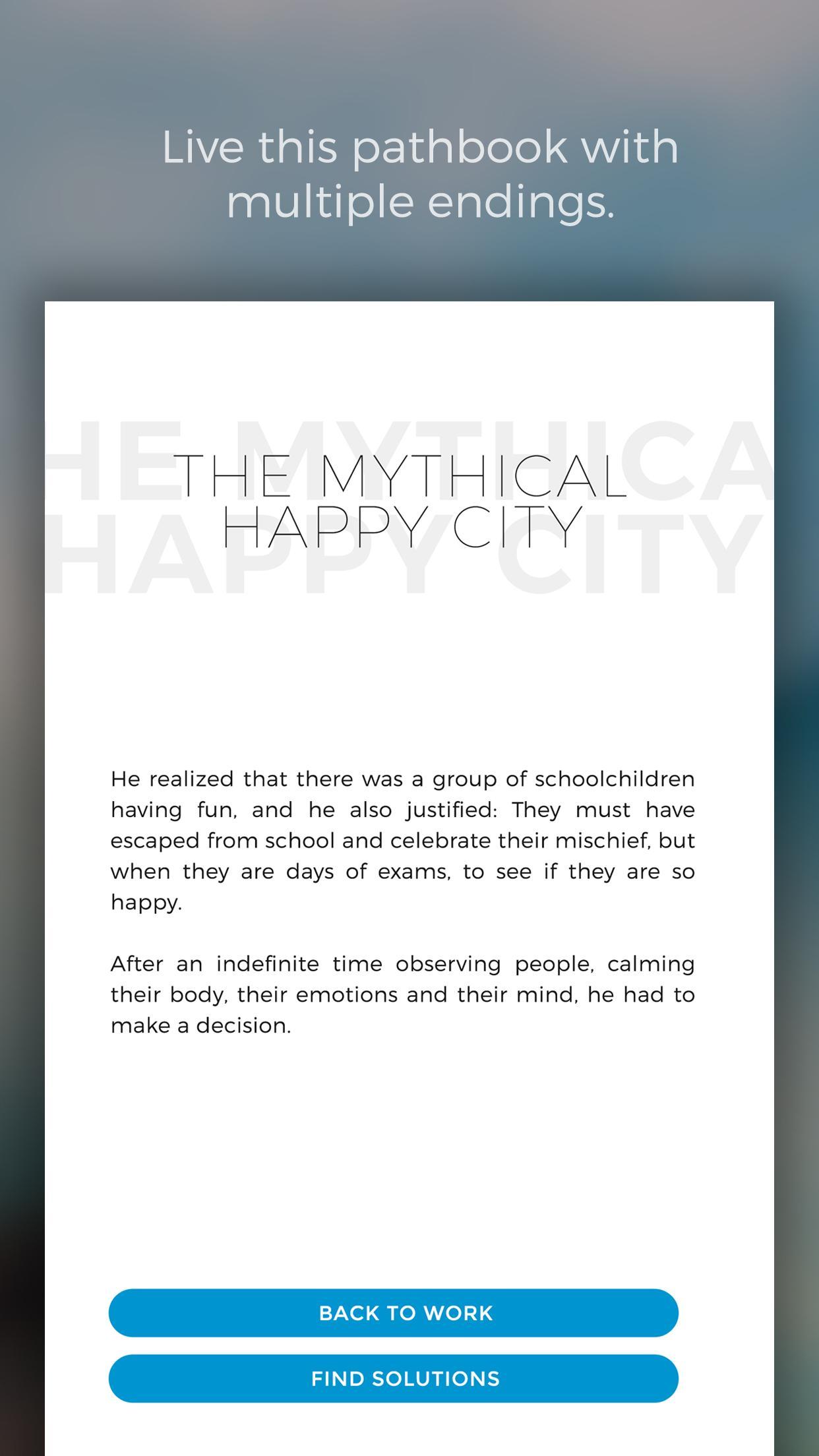 Mythical Happy City book: The