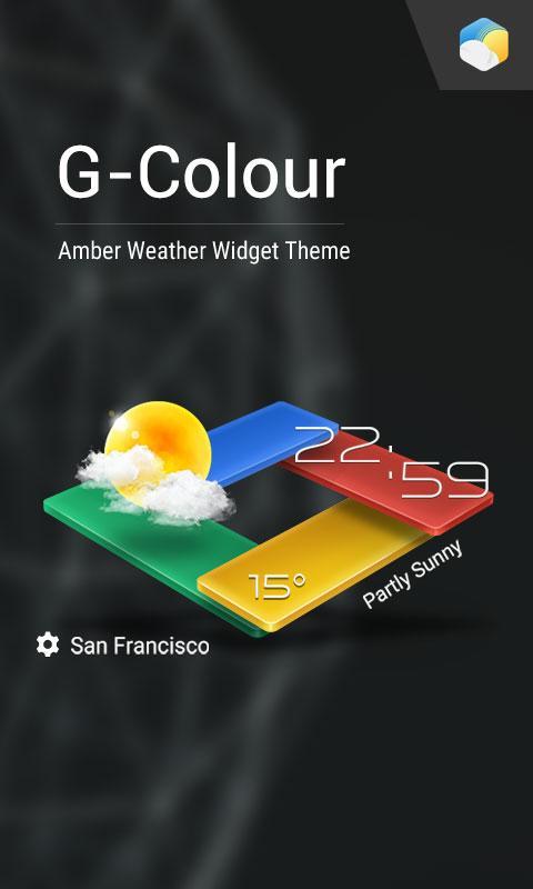 3D G-Color Live Weather Widget