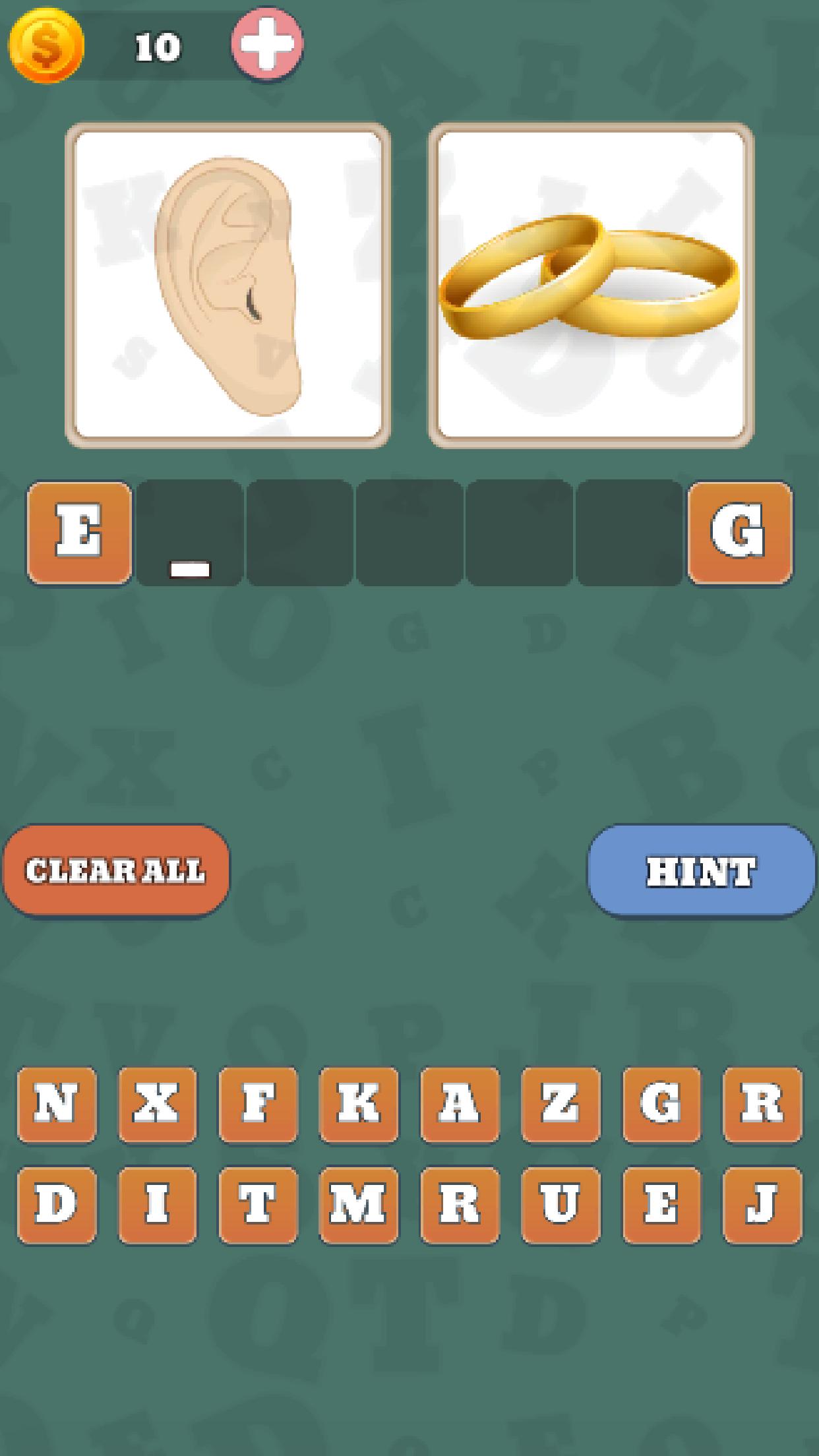 Picture puzzle - word game