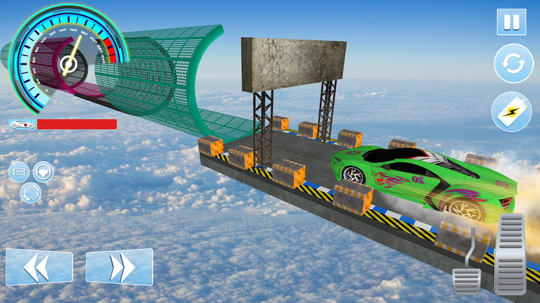 Sky Ramp Car Stunt Races 3D