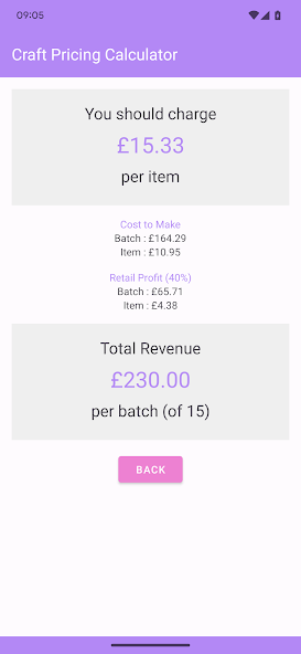 Craft Pricing Calculator