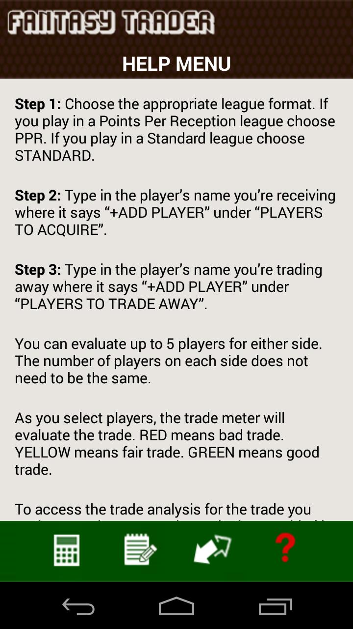 Fantasy Football Trader