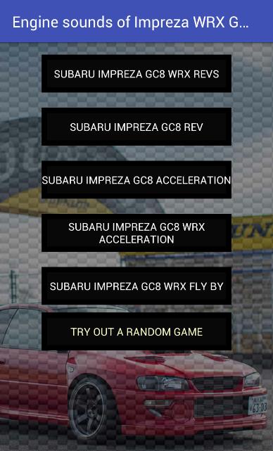 Engine sounds of GC8 WRX