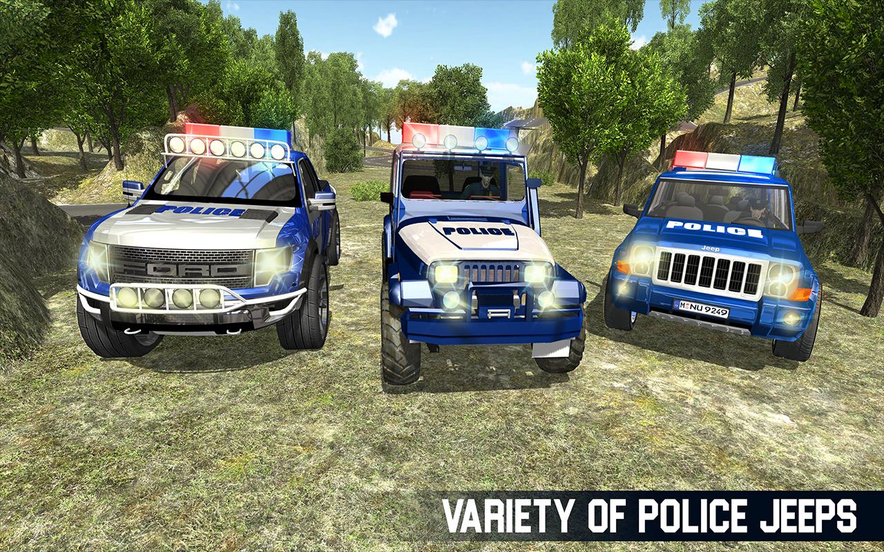 Offroad Police Jeep Hill Climb