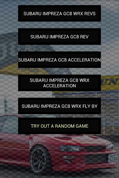 Engine sounds of GC8 WRX