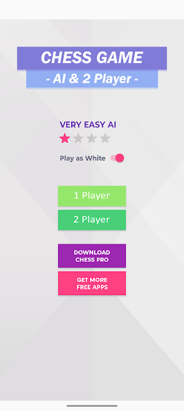 Easy Chess 2025: 2 Player & AI