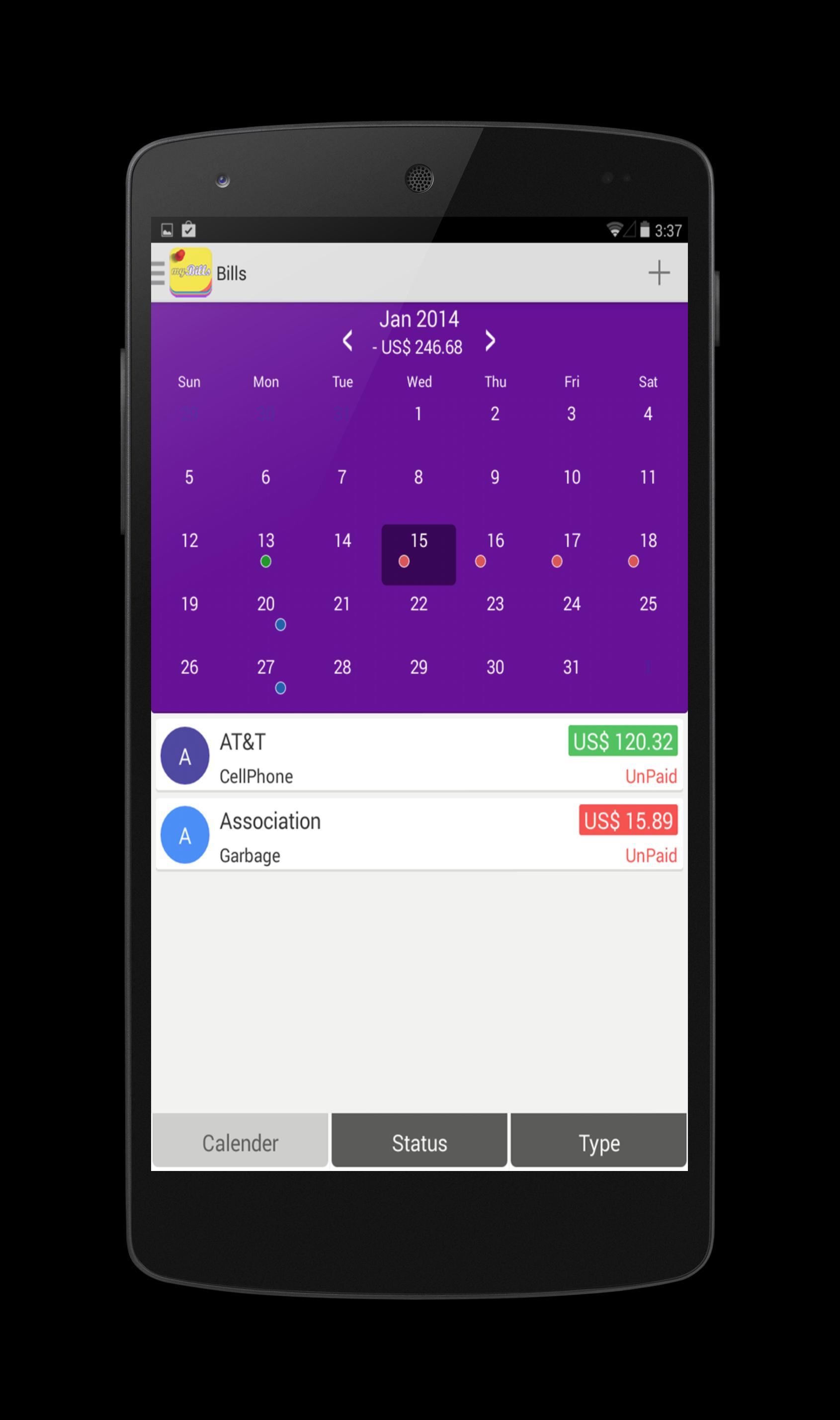 myBills lite - Bills Manager