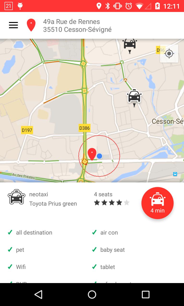 tedyCab - tap for a cab