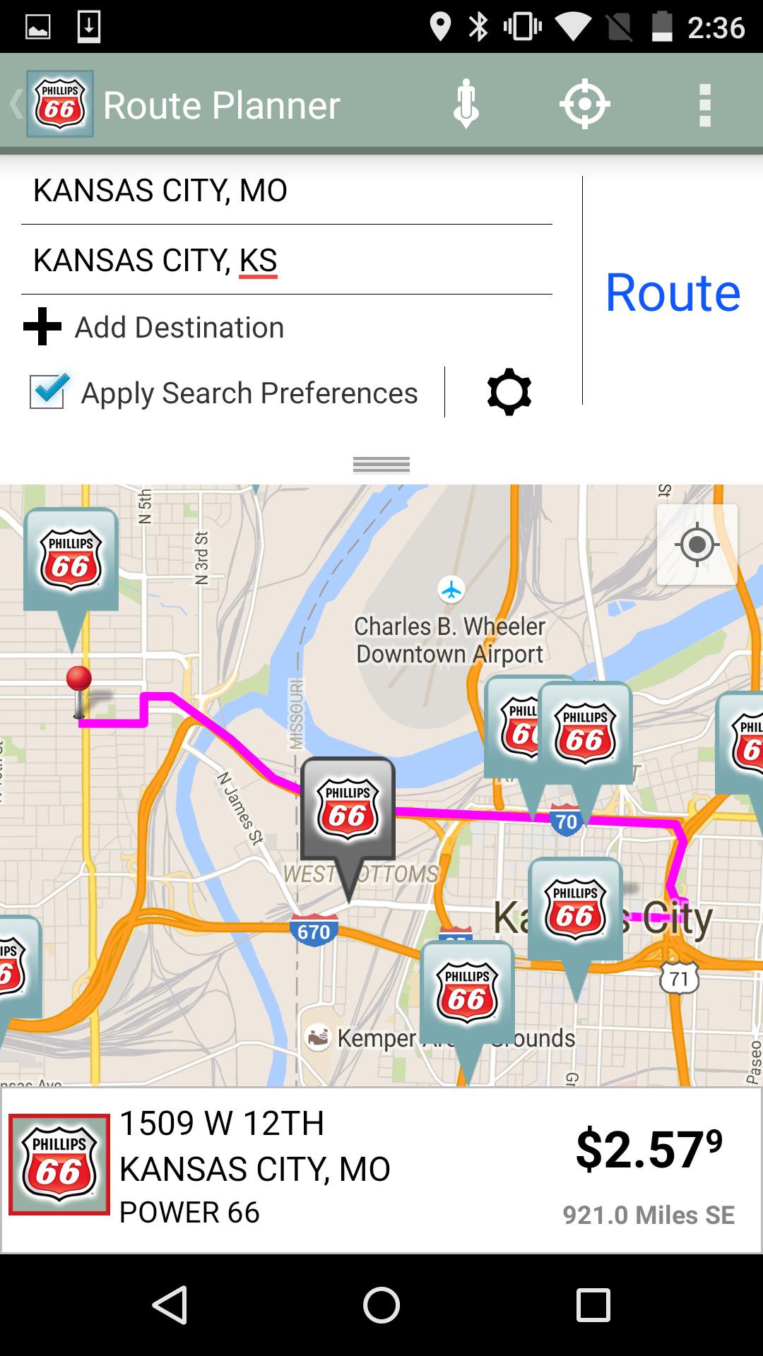 Phillips 66 Gas Station Finder